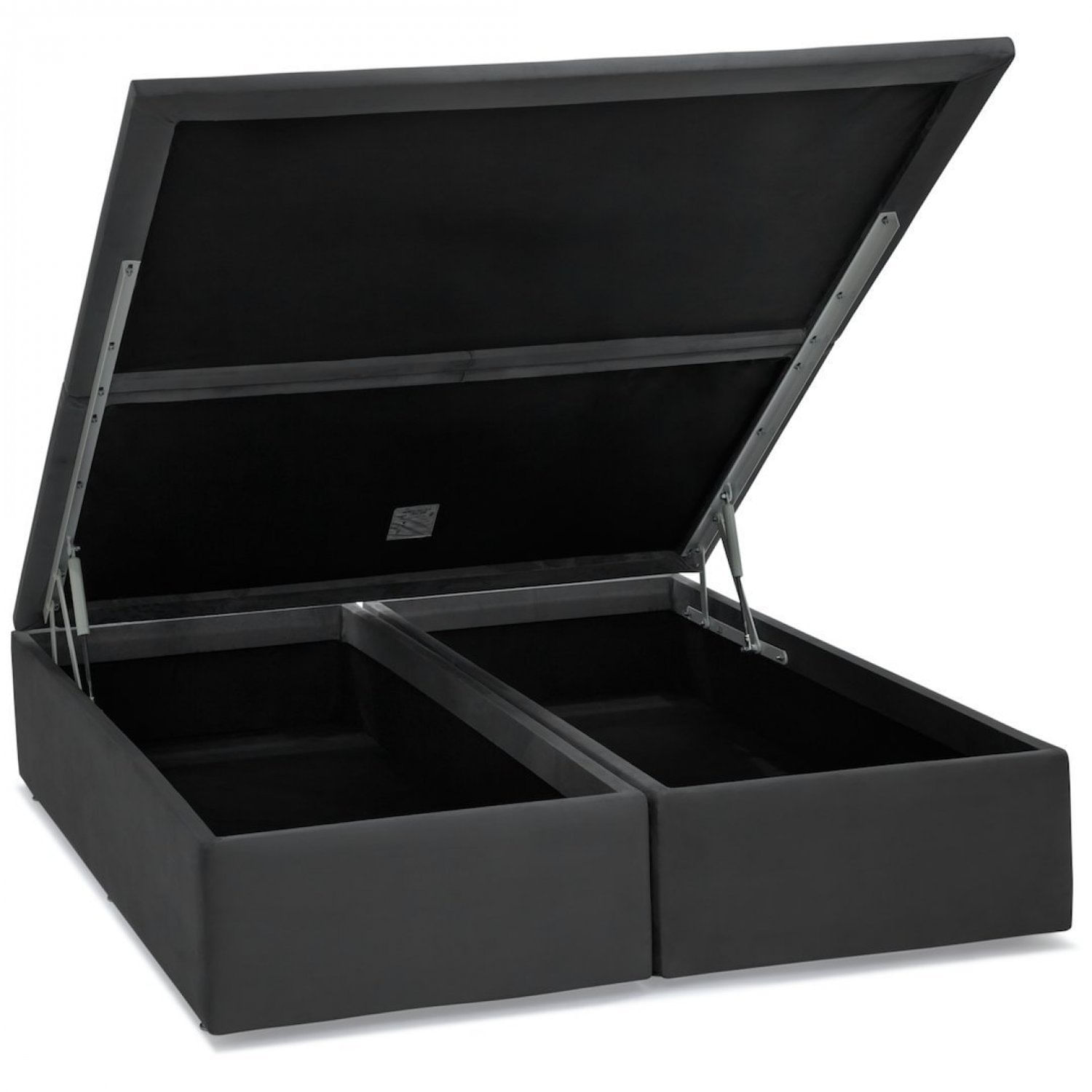 Base Baú Camurça Super King 193x203x39cm Ortobom Cinza