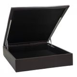 Base Baú Physical Corino Casal 138x188x39cm Ortobom Marrom