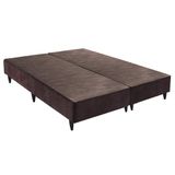 Base Sommier Camurça Sup King 193x203x30cm Ortobom Marrom