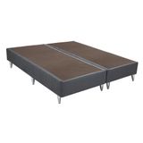 Base Sommier Camurça Super King 193x203x30cm Ortobom Cinza