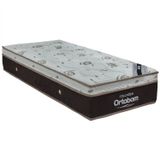 Colchão Ortobom Sleep King Molas Superpocket Ensacadas Solteirão Marrom E Branco 108x198x32