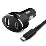 Carregador De Carro Nekteck Type C 45 W Power Delivery + 12 W A Port