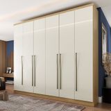 Guarda-roupa Casal 6 Portas 6 Gavetas Matera Yescasa Carvalho