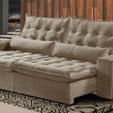 Conjunto Sofá Retrátil E Reclinável 2 Modulos - 290/br 0,25 Cm Marselha Marrom