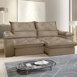 Conjunto Sofá Retrátil E Reclinável 2 Modulos - 250/br 0,25 Cm Camboja Marrom
