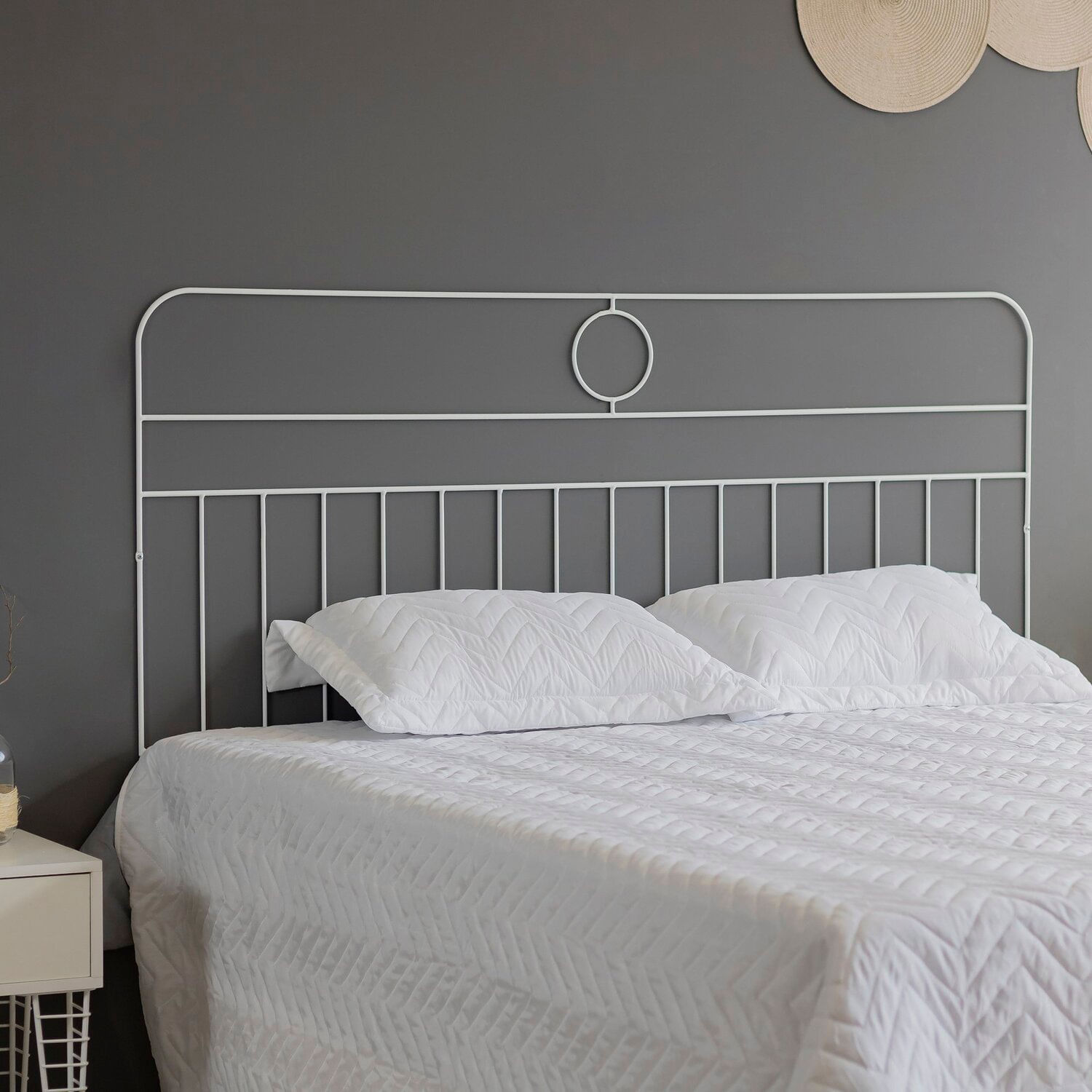 Cabeceira Para Cama Aramada Brandemburgo - Queen Branco