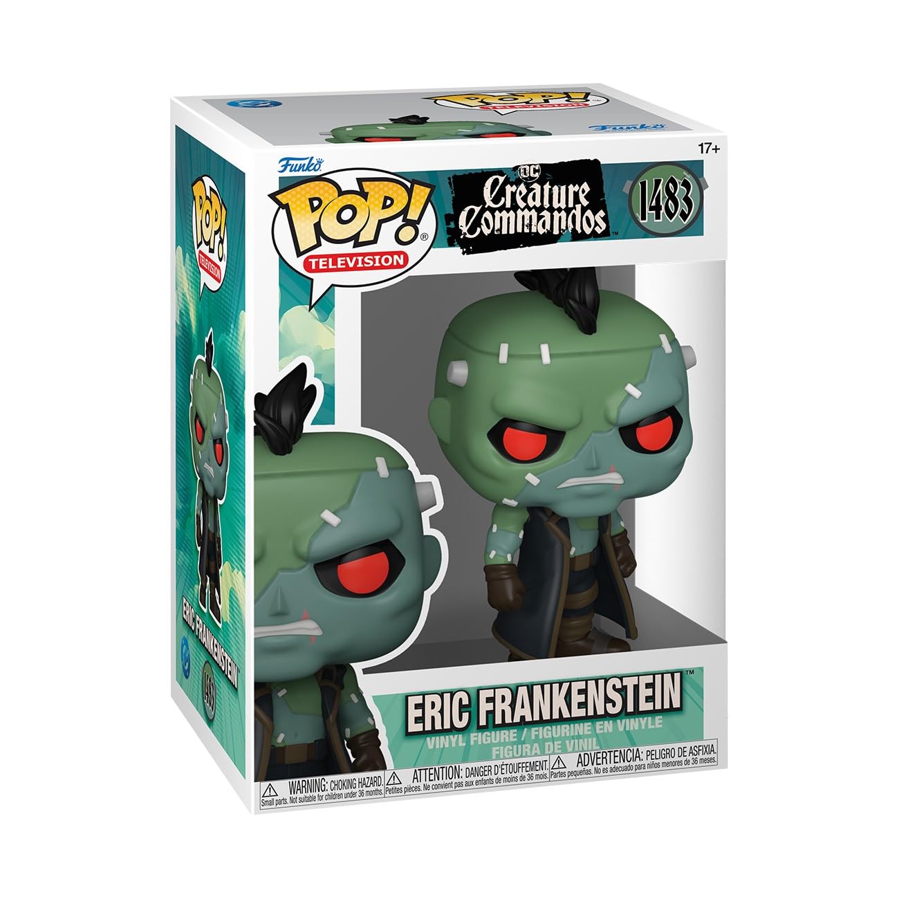 Boneco De Ação Funko Pop! Tv Creature Commandos Eric Frankenstein 10,92 Cm
