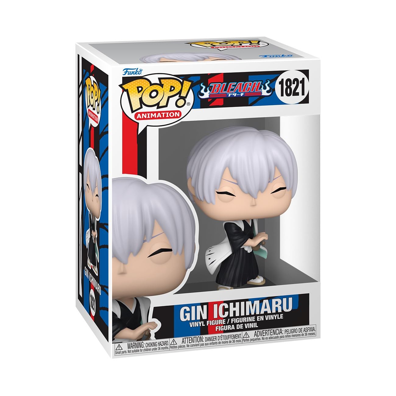 Boneco De Vinil Funko Pop Animation Bleach Gin Ichimaru 10cm