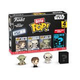 Pacote Colecionável Com 4 Funko Bitty Pop Sw Han Com Mystery Mini
