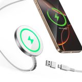 Carregador Sem Fio Esr Magsafe 15w Para Iphone 16 Pro Max Silver