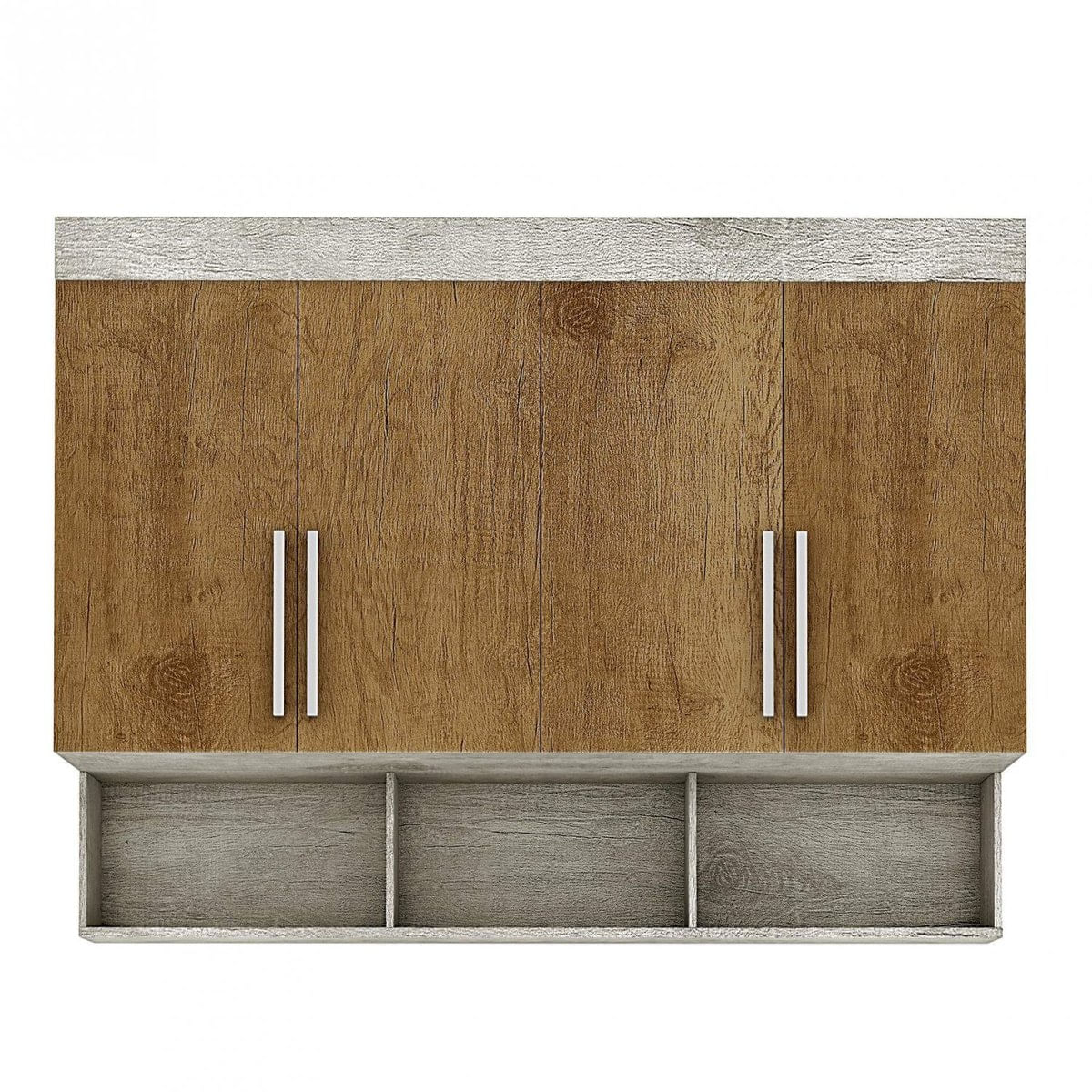 Modulo Ja Georgia Armário Aereo 1,47m Avelã / Jequitibá