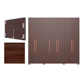 Guarda Roupa Bartira Diplomata Com 7 Portas E 6 Gavetas Cômoda Diplomata Com 5 Gavetas Cabeceira Para Cama Box Casal E Queen Diplomata