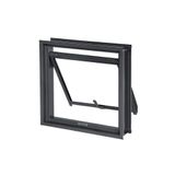 Janela Maxim-ar Em Aço Sem Grade 50x50 R120 Tradição - Cinza