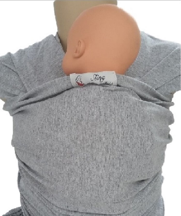 Wrap Sling De Algodão Cor Cinza Claro