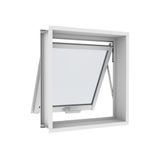 Janela Maxim-ar Em Aço Sem Grade 60x60 R120 Evidence - Branco - Branco