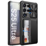 Capa De Telefone Vihibii Para Samsung Galaxy S25 Ultra Com Suporte Para Cartão