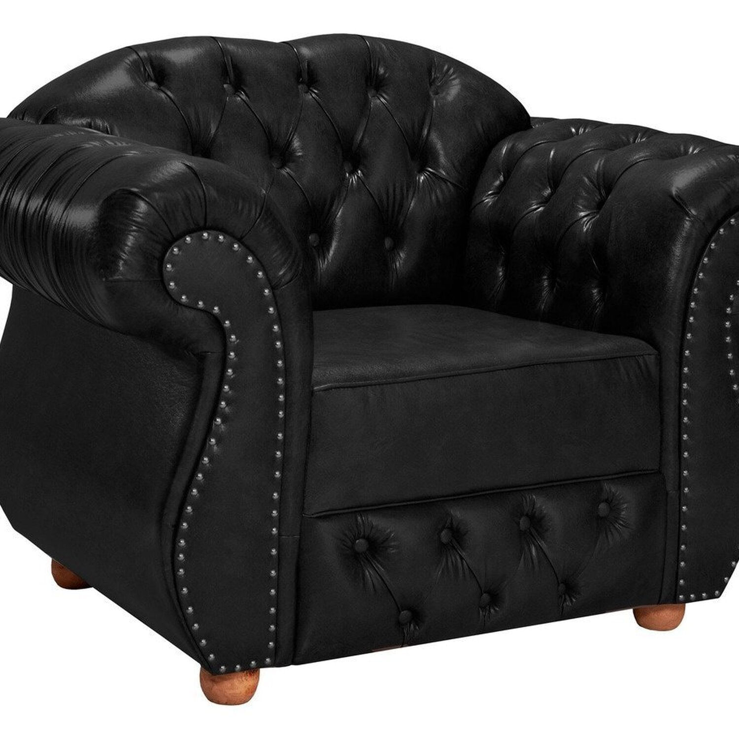 Poltrona Chest Merlô Design De Luxo Preto