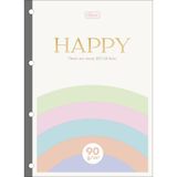 Refil Caderno Argolado Colegial Happy 90g Tilibra - 80 Folhas