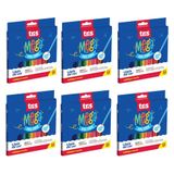 Pacote Lápis De Cor Tris Mega Soft Color - 24 Cores C- 6 Unidades