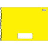 Caderno De Desenho Pepper Colorido Tilibra - 80 Folhas Amarelo