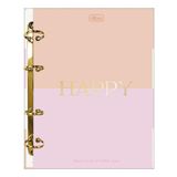 Caderno Argolado Colegial Happy Tilibra - 80 Folhas
