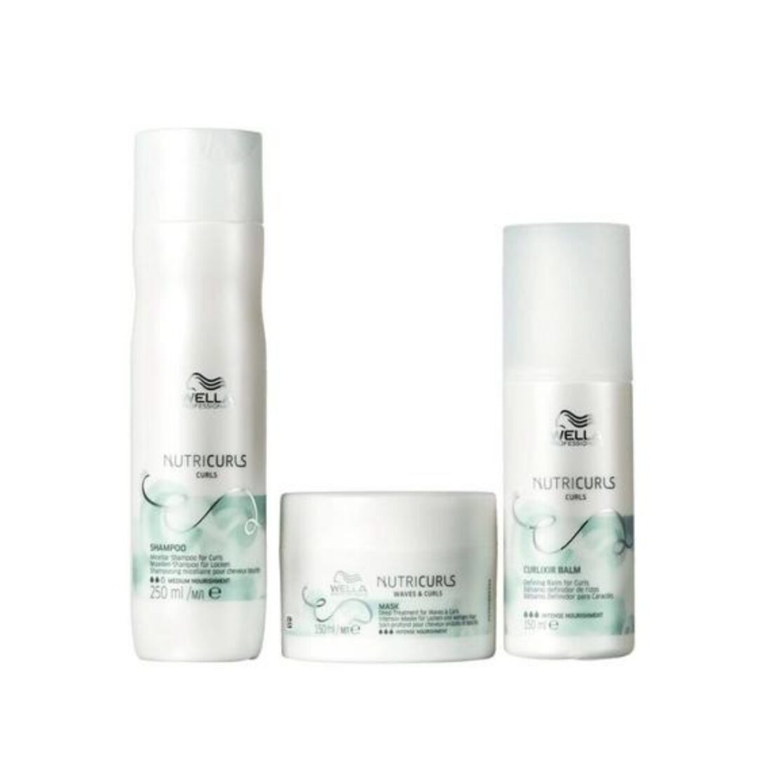 Kit Wella Nutricurls - Shampoo Máscara E Leave-in (3 Prod)