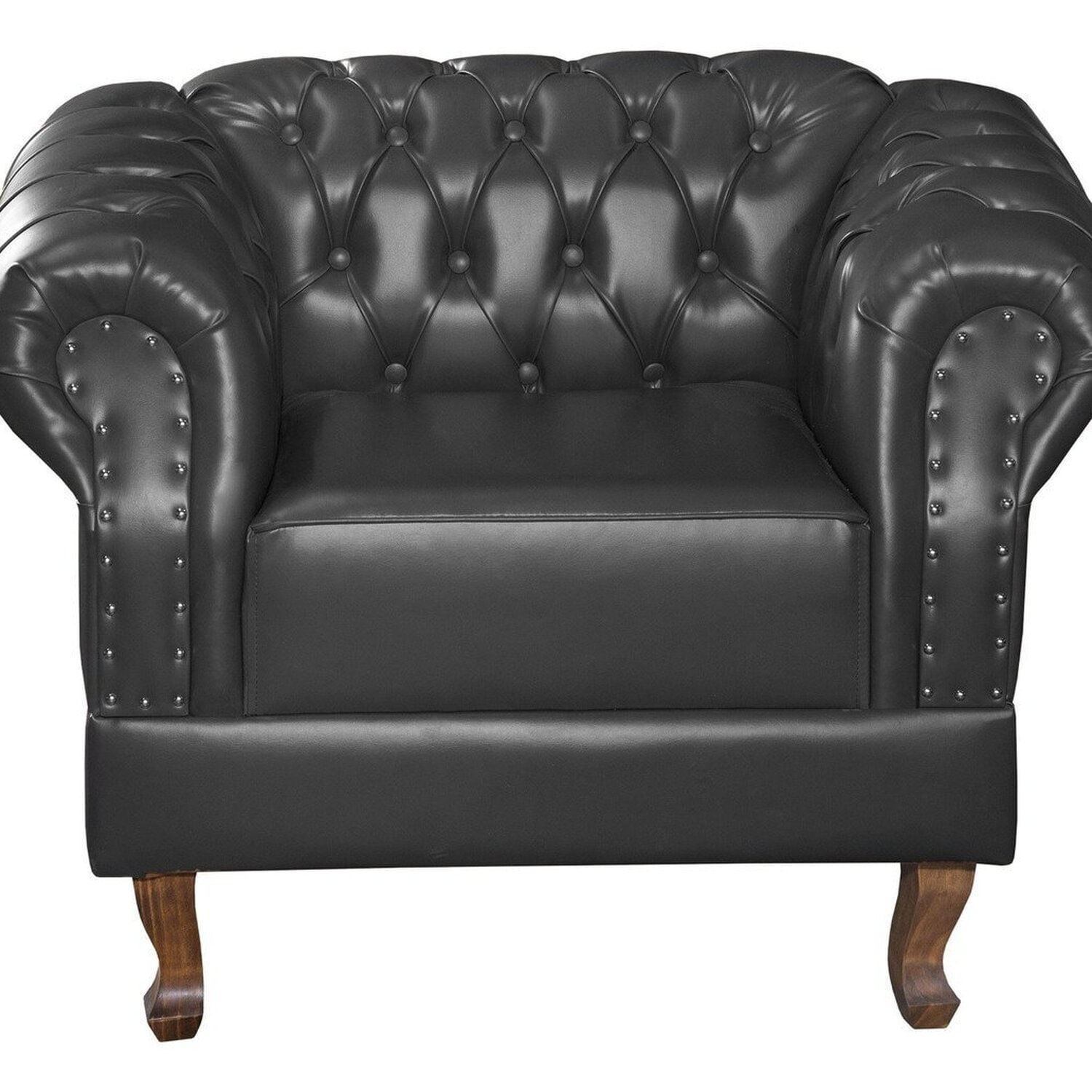 Poltrona Chest Duque Courano 100x82cm Preto