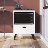 Balcao Com Porta Para Forno E Cooktop 4 Bocas Bogota Branco