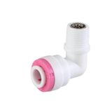 Válvula De Retorno Check Valve Em Cotovelo Para Osmose Reversa Mangueira 1/4" - Rosca 1/8"