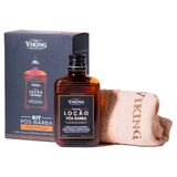 Kit Pós Barba Premium: Loção Pós Barba 100ml + Toalha Tradition Viking