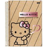 Caderno Univ 1 Matéria 80fl Hello Kitty Kraft Linhas Jandaia