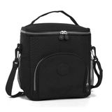 Bolsa Térmica De Mão Quadrado Com Alça Ajustavel Marmita Lancheira Trabalho Impermeável Preto