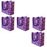 Bolsa Ecobag Ecologica Sacola De Ombro Kit 5 Uni Compras Mercado Dobravel Reutilizavel