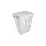 Cesto Para Roupas 46l Branco - Plasvale