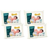 Travesseiro Espuma Aerada Contour Pillow Tp2102 C/ Capa De Algodão Kit C/ 4 Un (50x70) - Duoflex