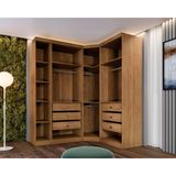 Closet Modulado Safira 009 Clic Moveis Cumaru