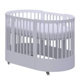 Berço e Mini Cama 3 em 1 Wave Divicar Branco Acetinado