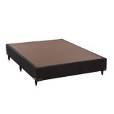 Base Box Casal 30cmx138cmx188cm Camurça Ortobom Preto