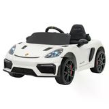 Carro Elétrico Infantil Porsche Spyder 718 Rs 12v Branco Bel
