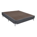 Base Box Casal 30cmx138cmx188cm Camurça Ortobom Cinza