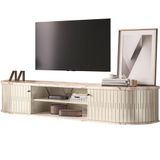 Rack Suspenso 2 Portas Faro Para Tv De 75 Polegadas Calacata/off White