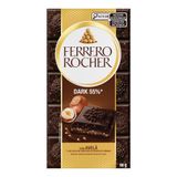 Chocolate Ferrero Rocher Dark 55% Com Avelã Barra 80g