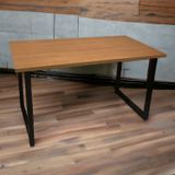 Mesa Para Escritório Estilo Industrial Preto Fosco
