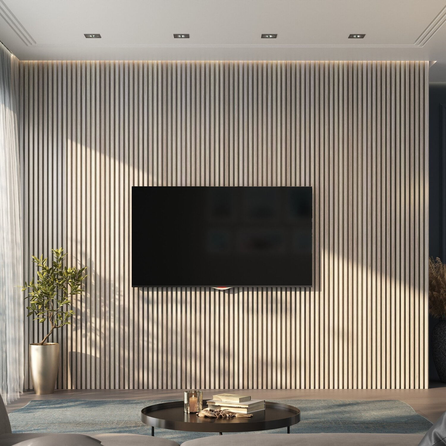 Painel Ripado De Pvc 270 Cm X 0,15cm Carvalho Berlin