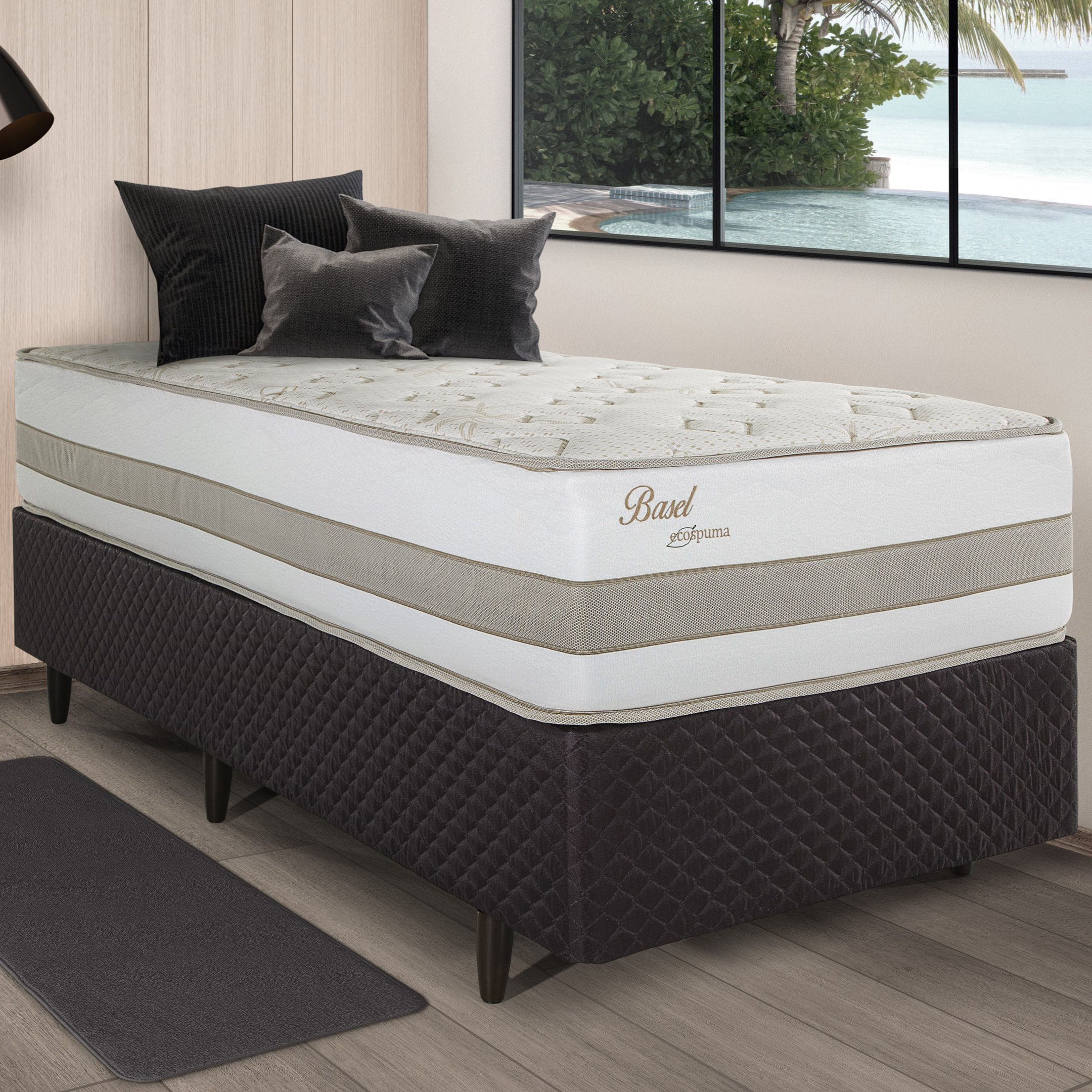 Base Box King 193x203x28cm Idea Marrom Marrom