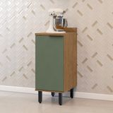 Balcão Para Cozinha 1 Porta Toscana Espresso Móveis Freijó/jade