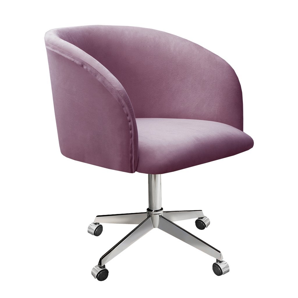 Poltrona Atenas Com Rodízio Decoração Sala De Estar Roxo