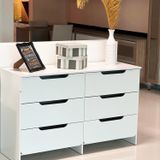 Cômoda 6 Gavetas Mdp/mdf Dm-244 Branco