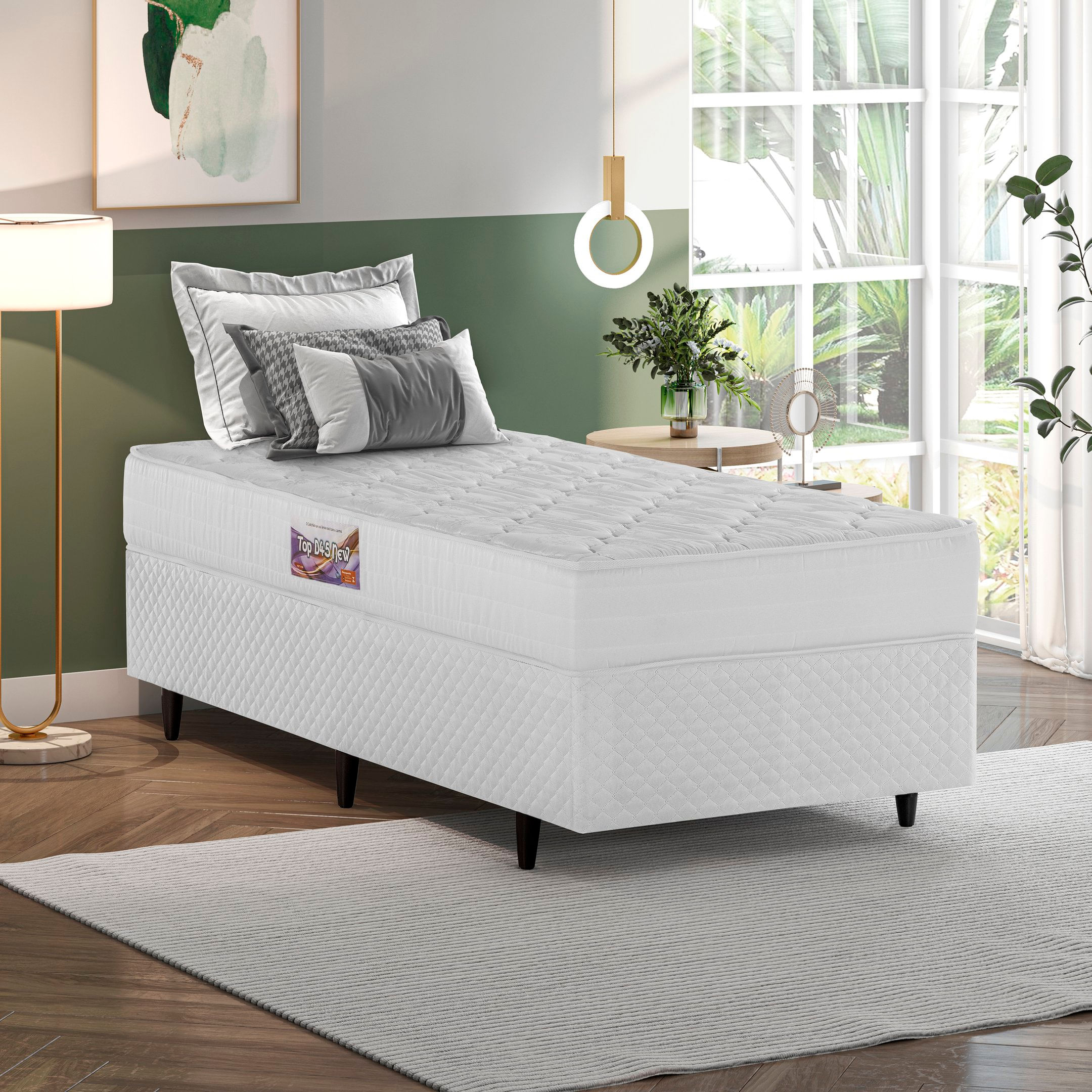 Base Box King 193x203x28cm Idea Branco Branco