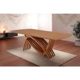Mesa Para Sala De Jantar Zurick 220 X 110cm Imbuia Natural/cinamomo Imbuia